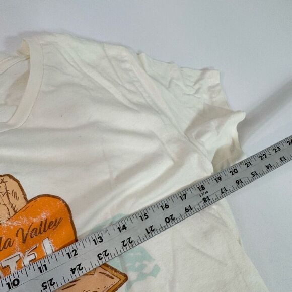 Hills & Valleys Tee Shirt Top Womens XL Coachella VAlley Motel White Short Sleev - Picture 5 of 7